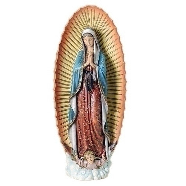 Our Lady Of Guadalupe Large Painted Statue Garden Mother Mary